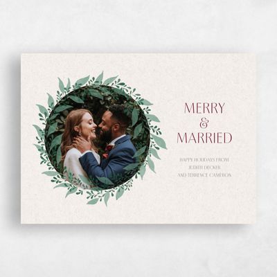 Champagne Mist, Beige Holiday Card - Piedmont Landscape