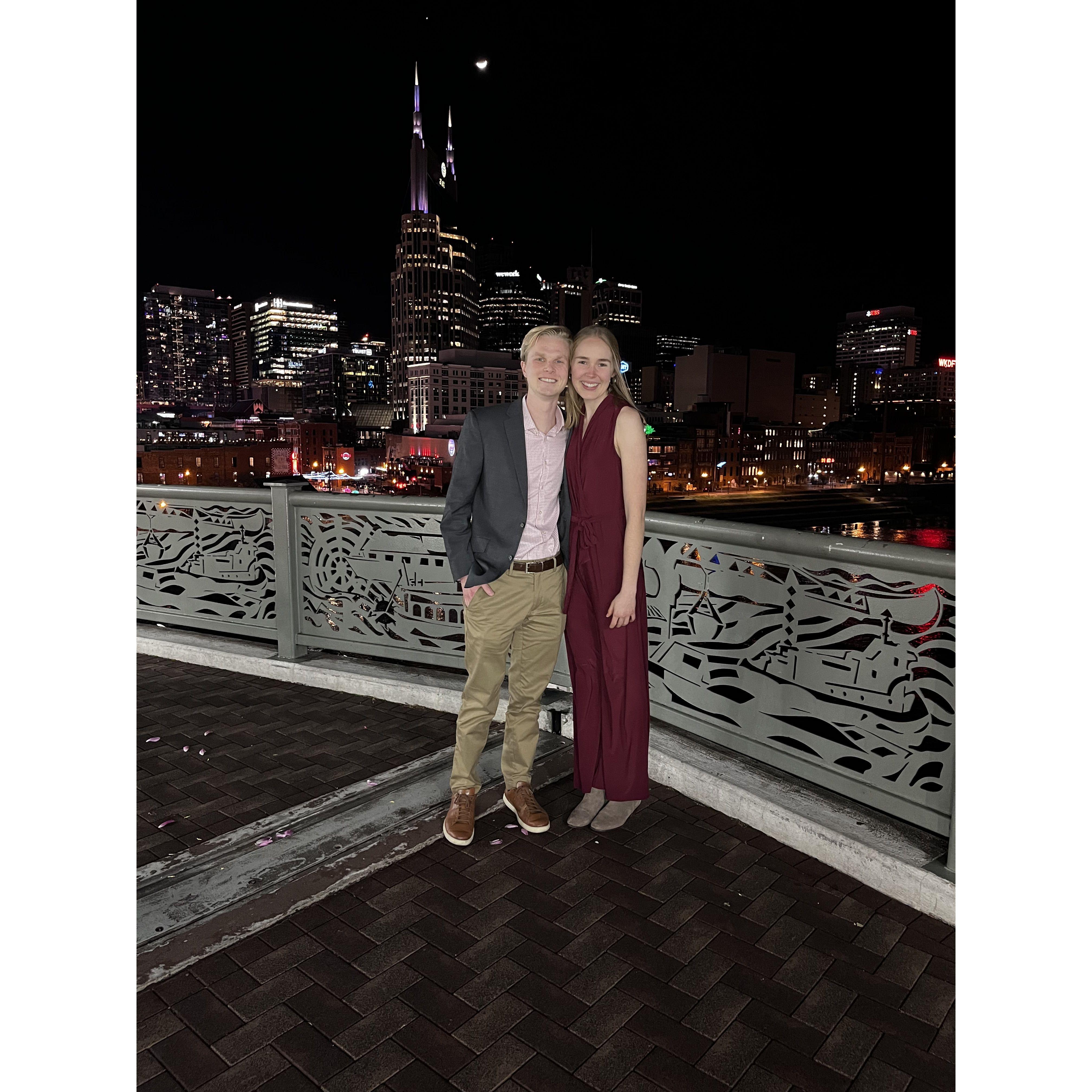 Valentine's Day in Nashville, TN during Ethan's 3 week trip!