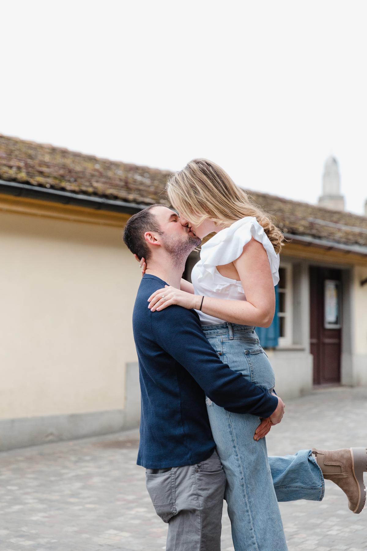 A photo from our engagement shoot in Switzerland!