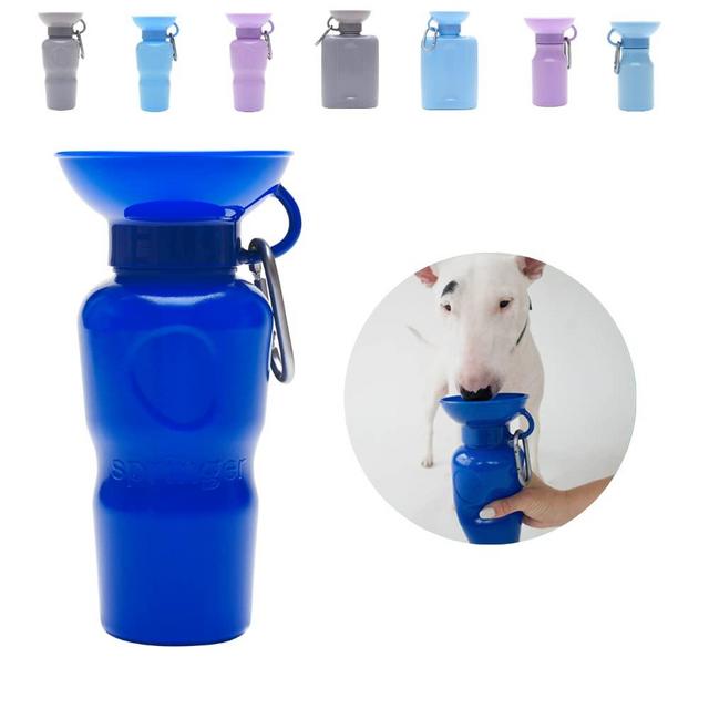Springer Indigo Dog Travel 22oz Classic Water Bottle, As Seen on Shark Tank, Patented, Leak-Proof, Portable Water Bottle for Dogs, BPA-Free, Perfect for Walking, Hiking and Traveling