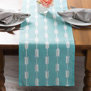 Embroidered Arrow Fletching Table Runner