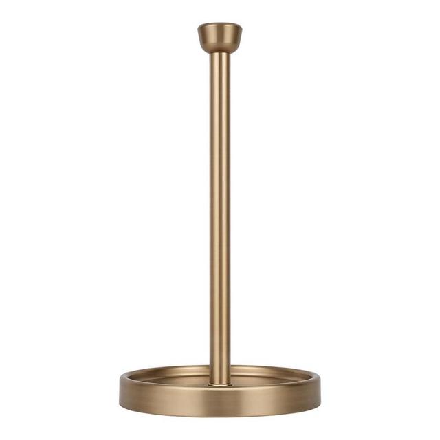 Ivilon Countertop Paper Towel Holder - Modern Tapered End Cap Design - Color Warm Gold