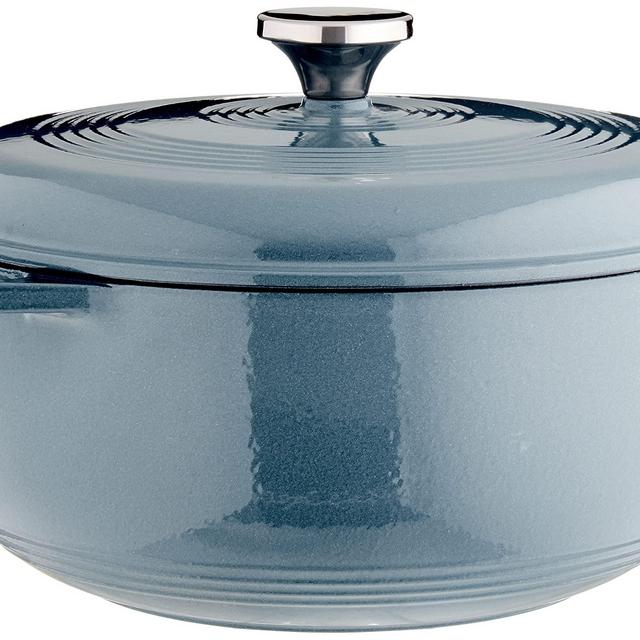 Lodge Enameled Dutch Oven, 6 Qt, Storm Blue