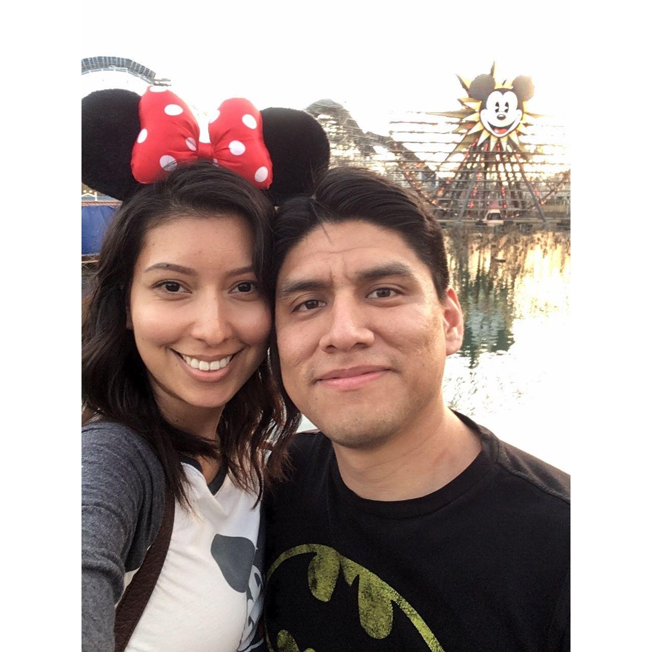 Our first photo as an official couple!