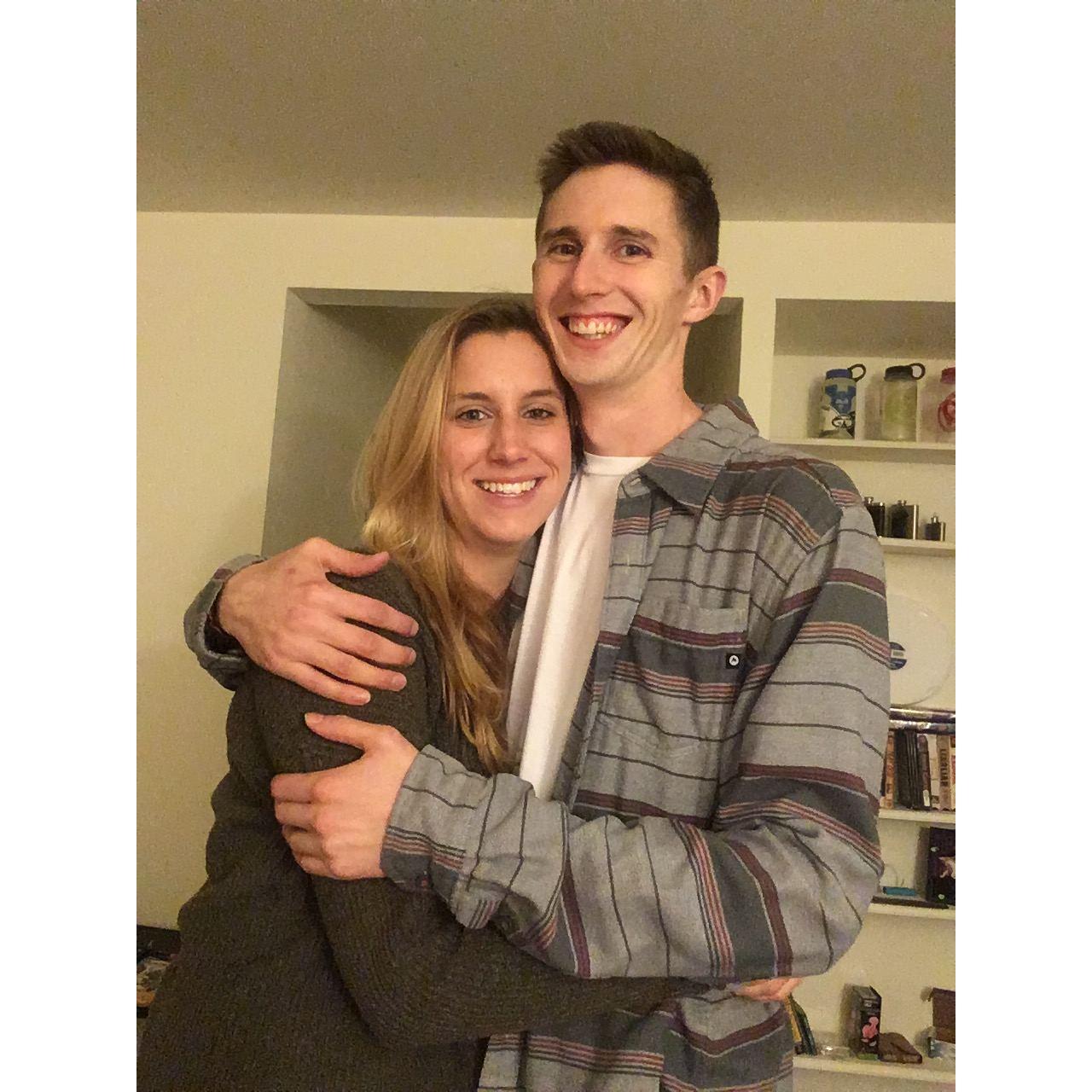 Our first apartment together.