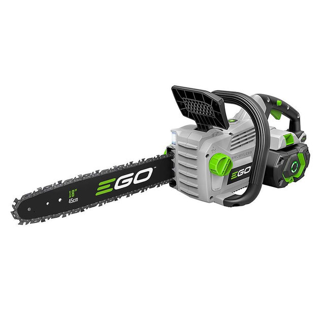 EGO POWER+ Chain Saw, 18” Battery Powered Chainsaw, Electric Cordless, Includes 56V 4.0Ah Battery and Charger – CS1803