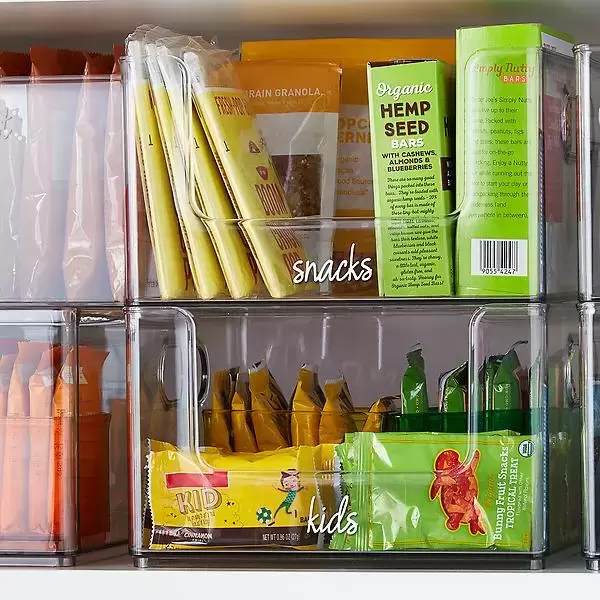 THE HOME EDIT Stacking Pantry Bin Clear