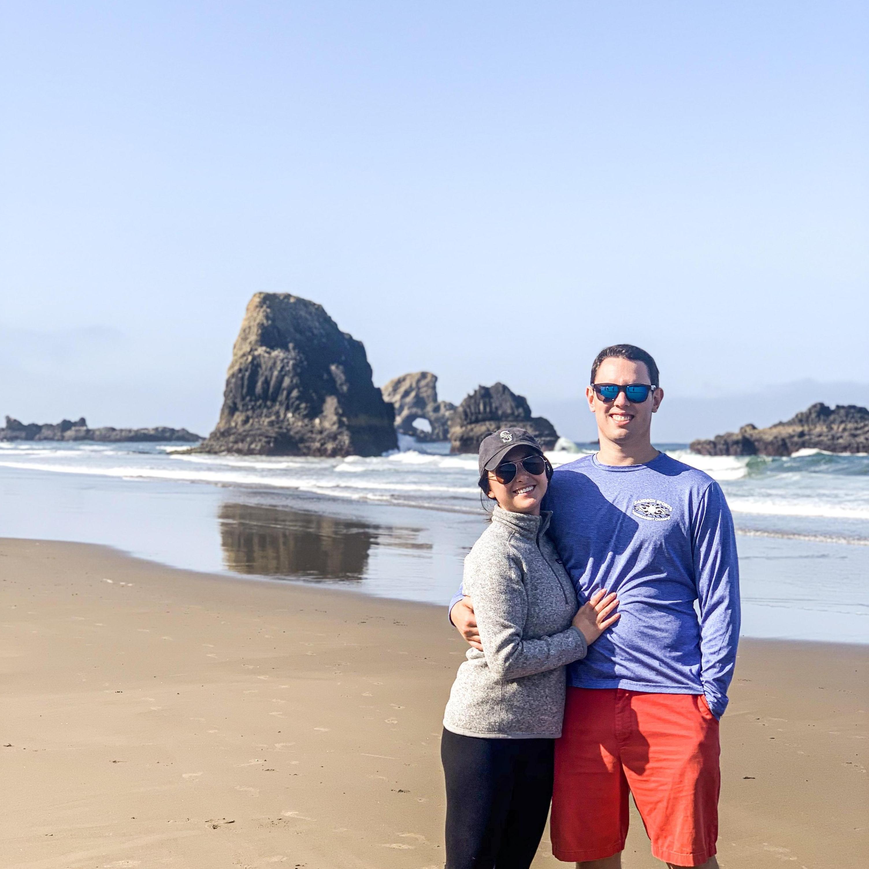 Aug 2019: Beach bums in Seaside, OR.