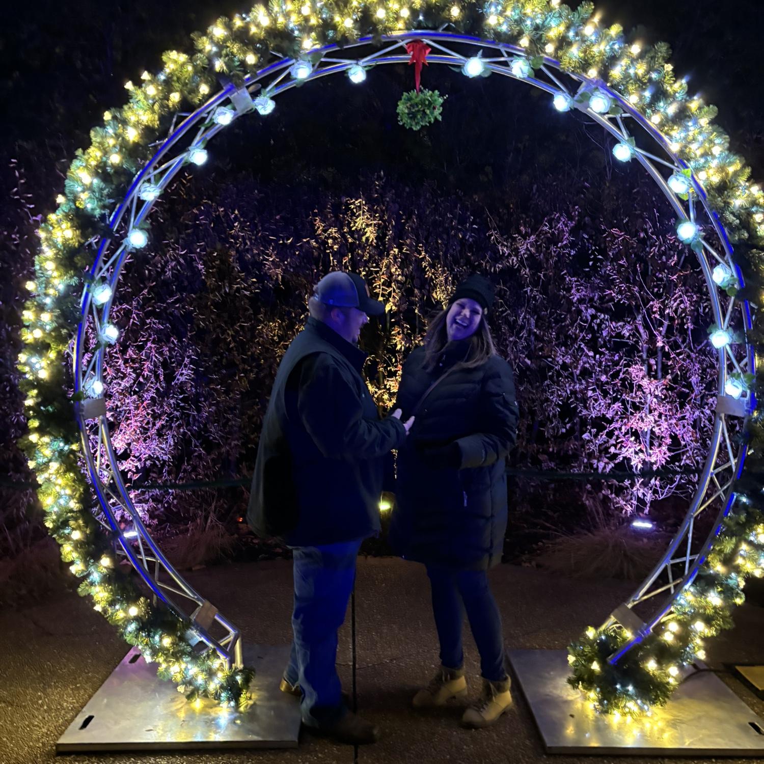 The proposal at the garden glow 💍