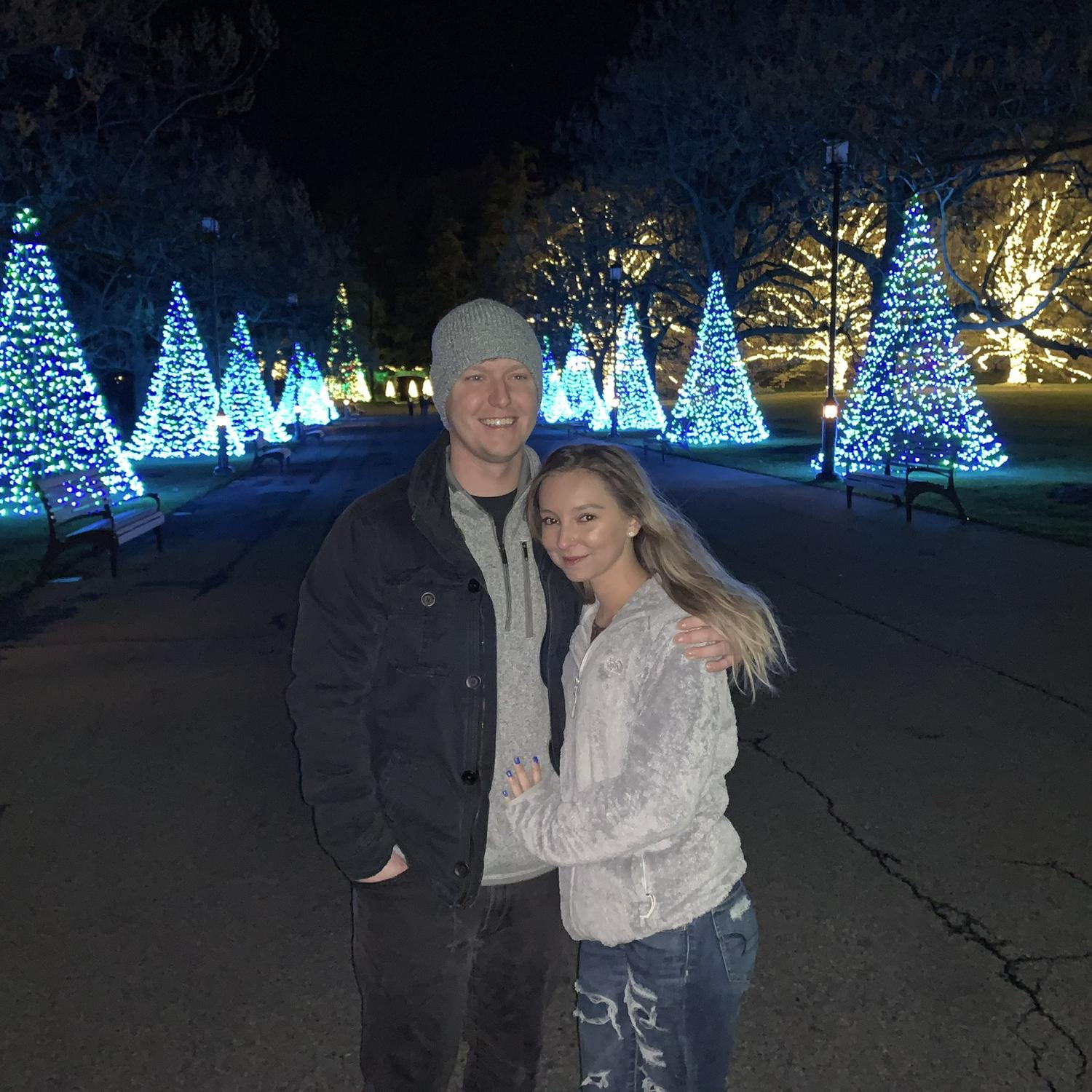 Jeffery & I met in December of 2019 through our mutual friend Vince.
Our first date was at long-wood gardens.
We were freezing cold, beyond awkward, but still had such an amazing time together.