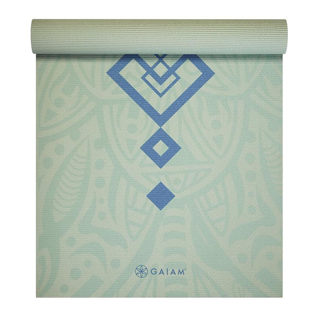 Gaiam Print Yoga Mat, Non Slip Exercise & Fitness Mat for All Types of Yoga, Pilates & Floor Exercises