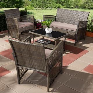 Valda 4-Piece Outdoor Patio Lounge Set
