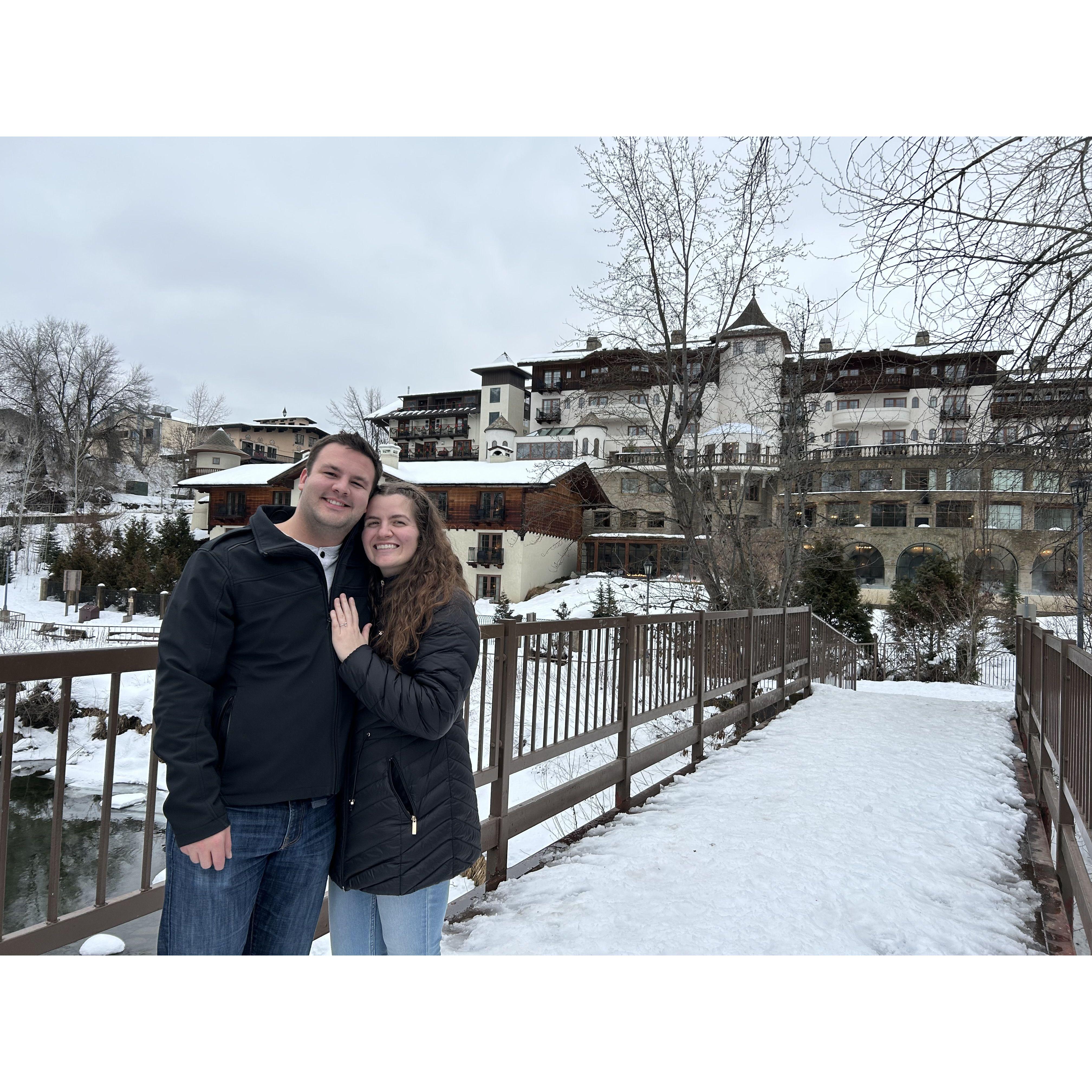She said yes in Leavenworth, WA!!