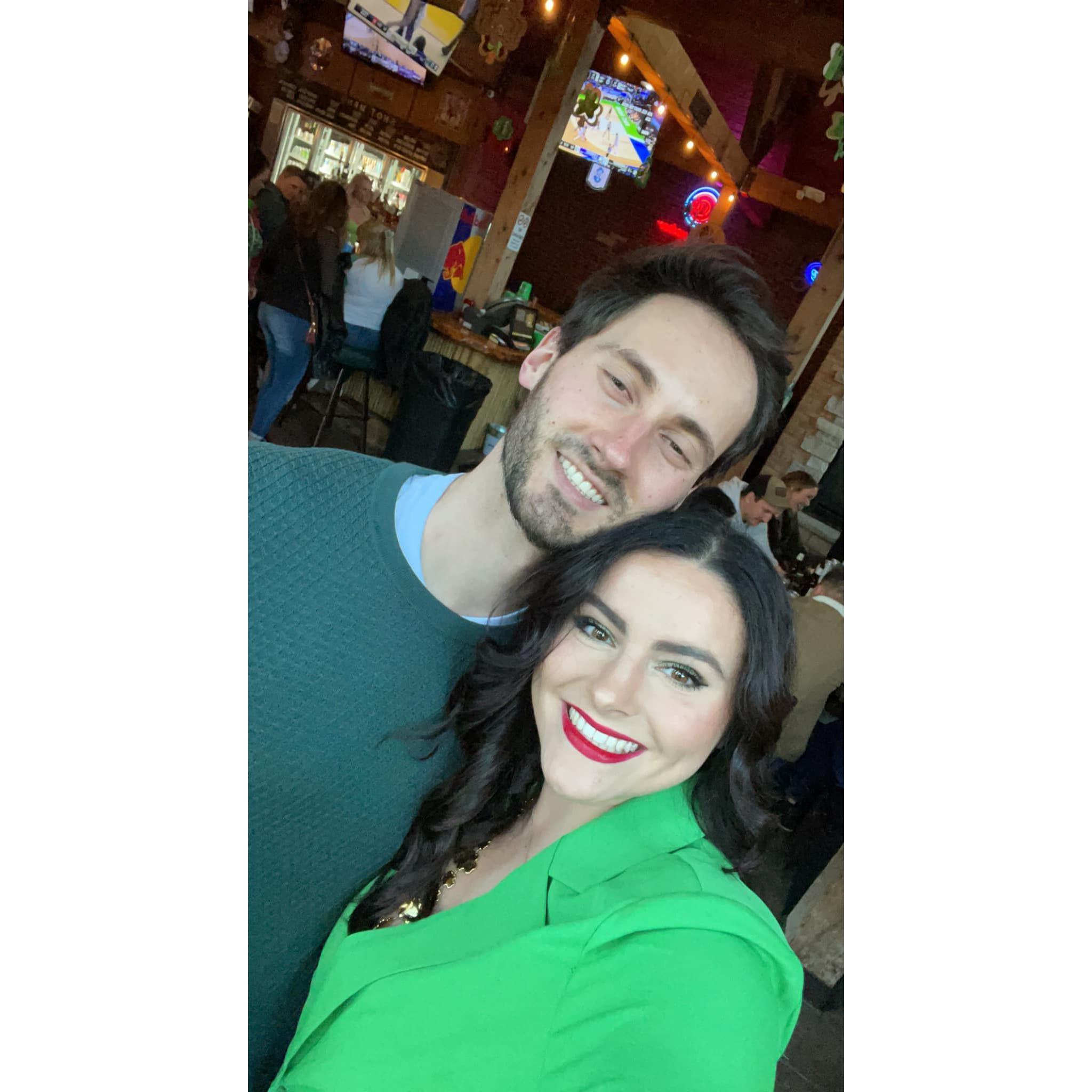 St. Patrick's Day & the day Ashley was accepted into the law school she attends!!!