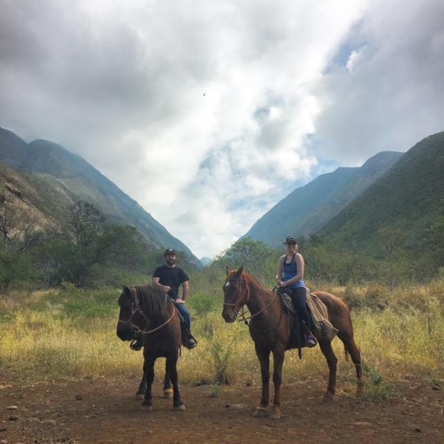 that time we rode horses in jurassic park (#alohasandrys)