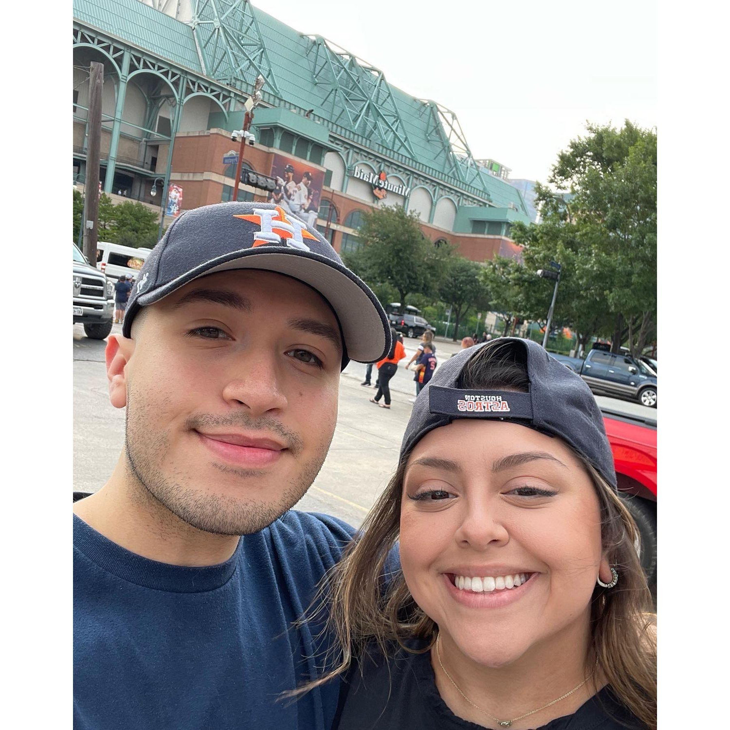 Our first Astros game when Joel was living in Houston in 2022.
