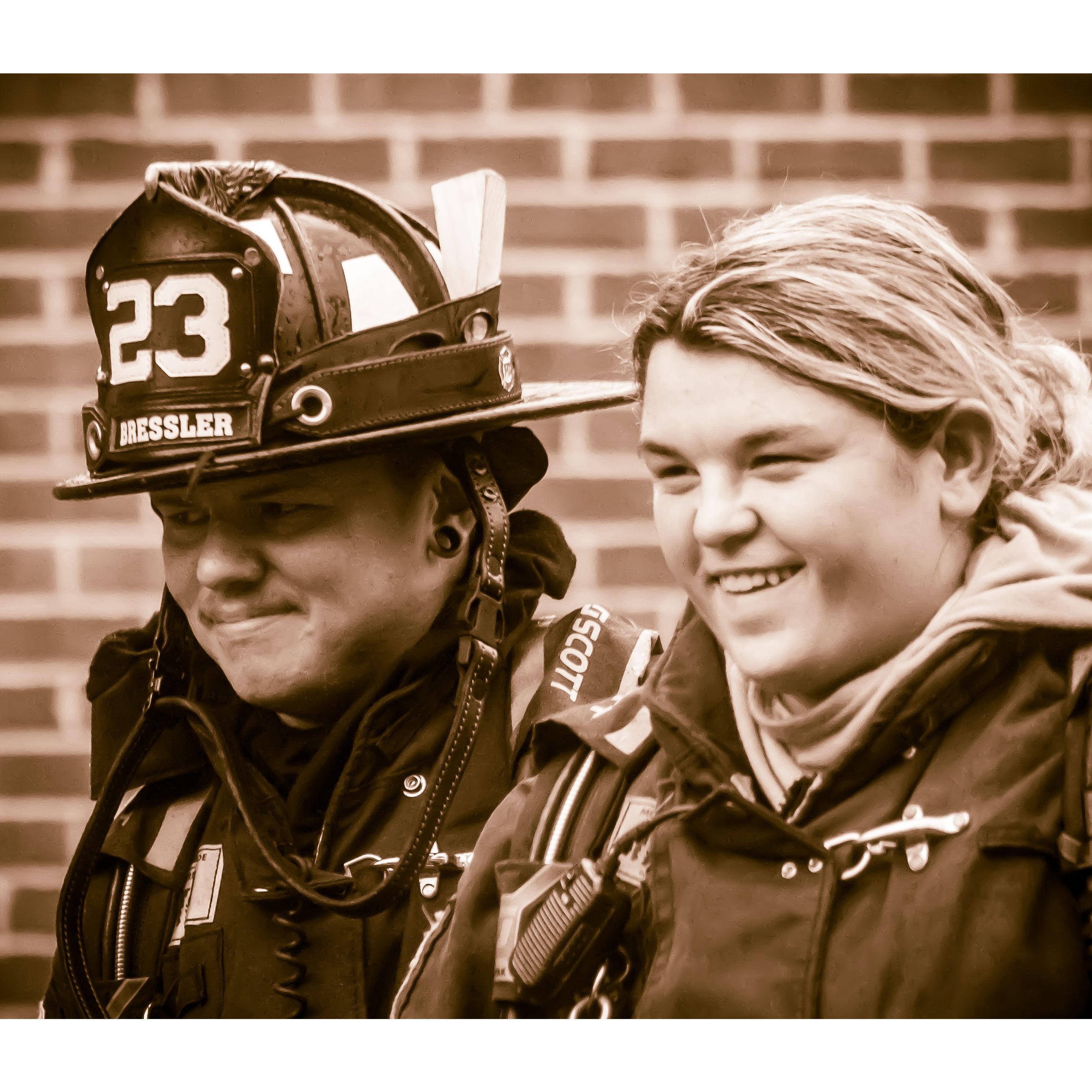 Our passion for the fire department brought us together