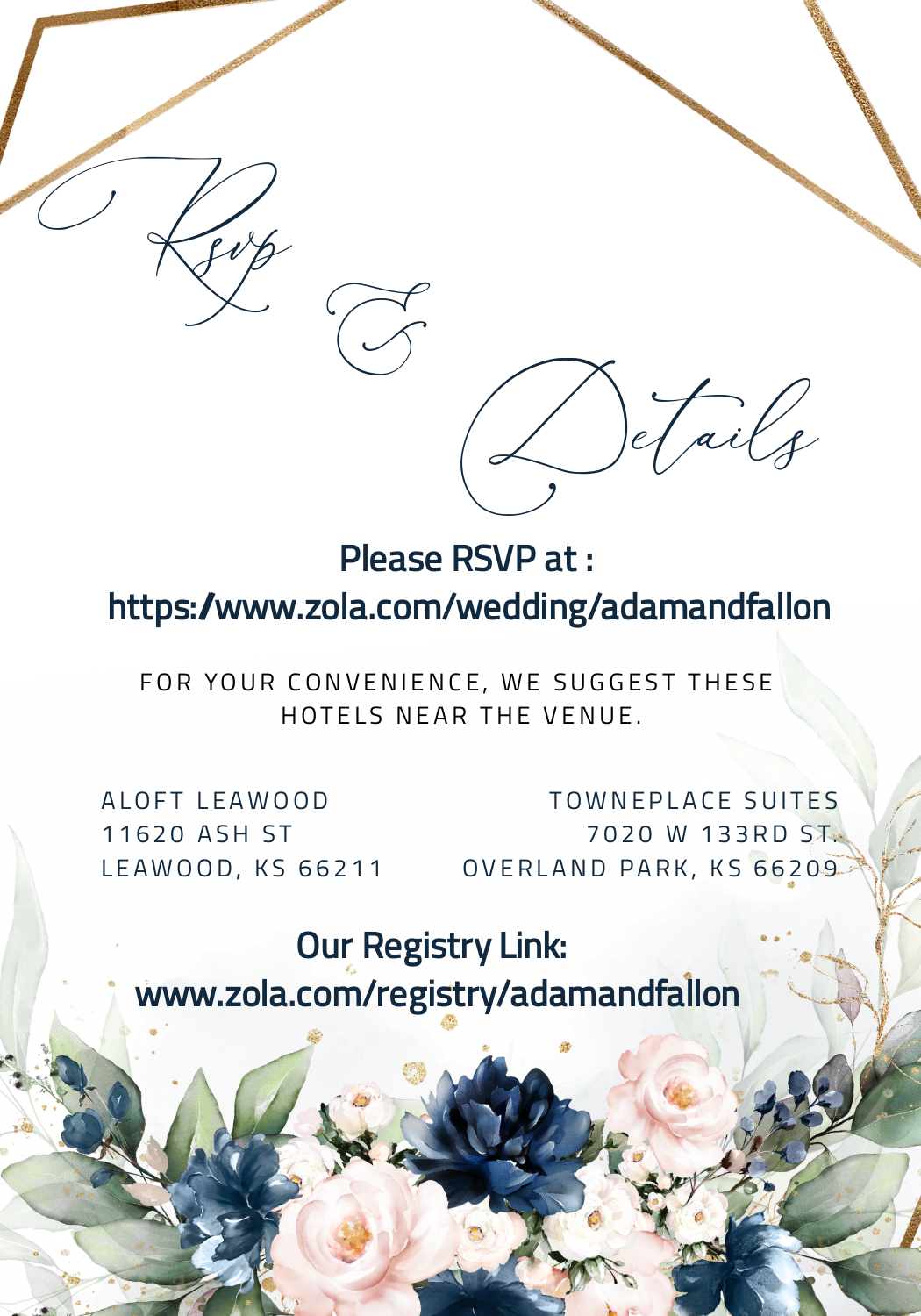 The Wedding Website of Adam Galloway and Fallon Galloway