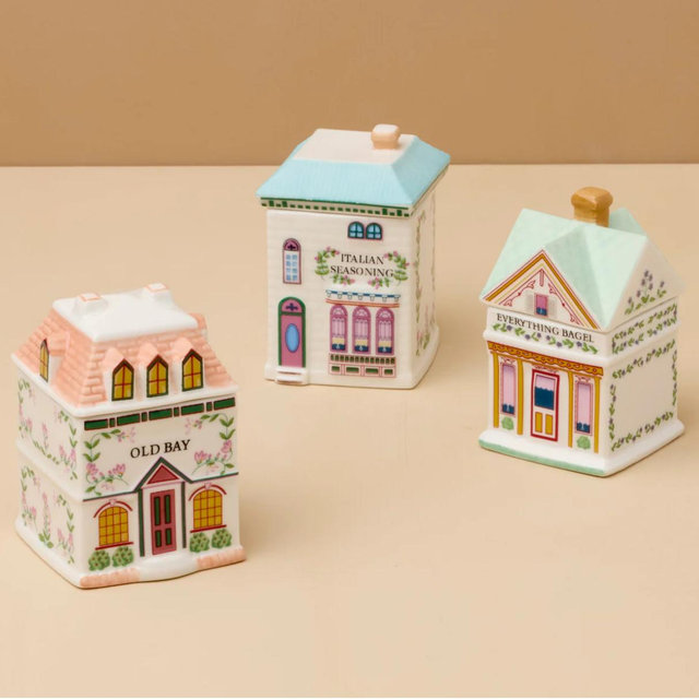 Lenox Spice Village 3-Piece Italian Market Spice Jar Set