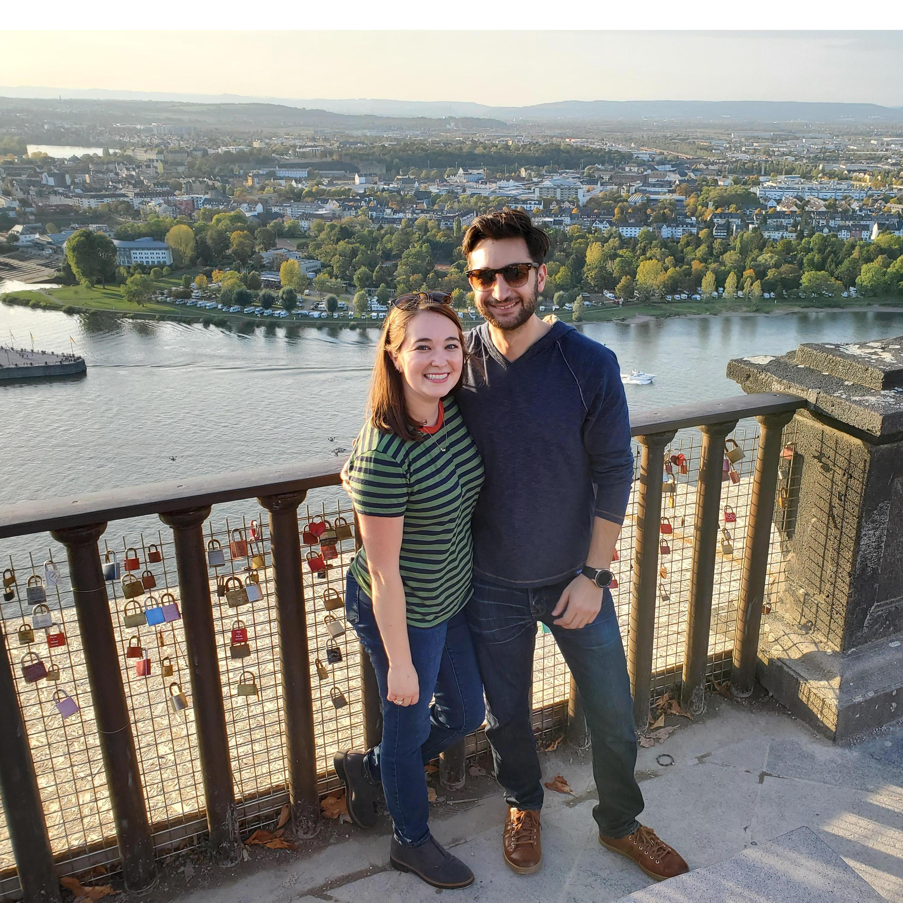 Rivers and hearts converge in Koblenz, Germany
