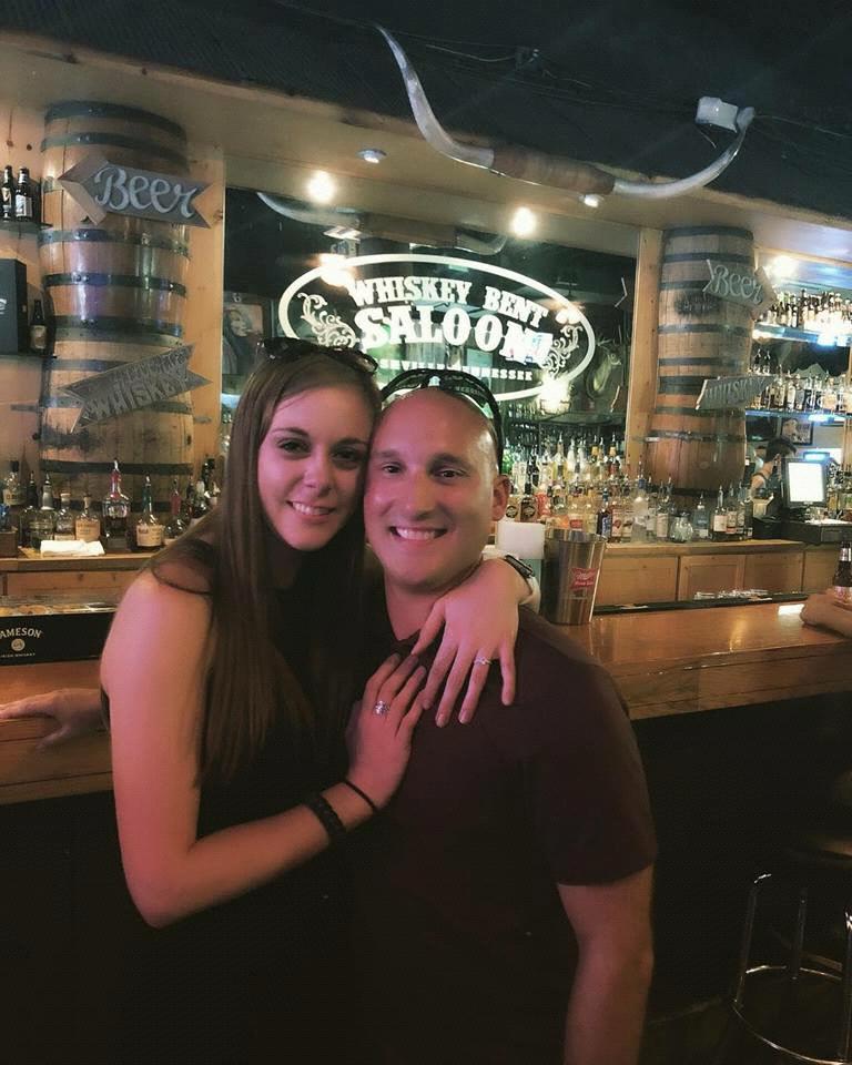 After we got engaged in Nashville.