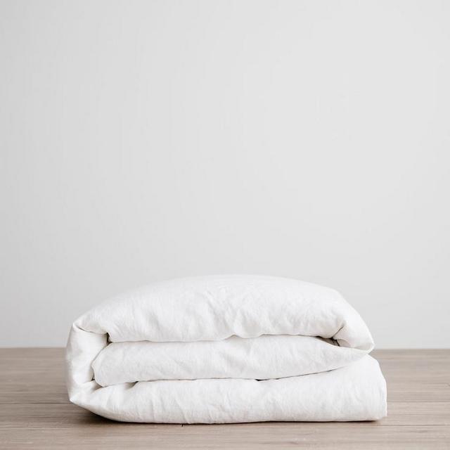 Linen Duvet Cover (King) - White