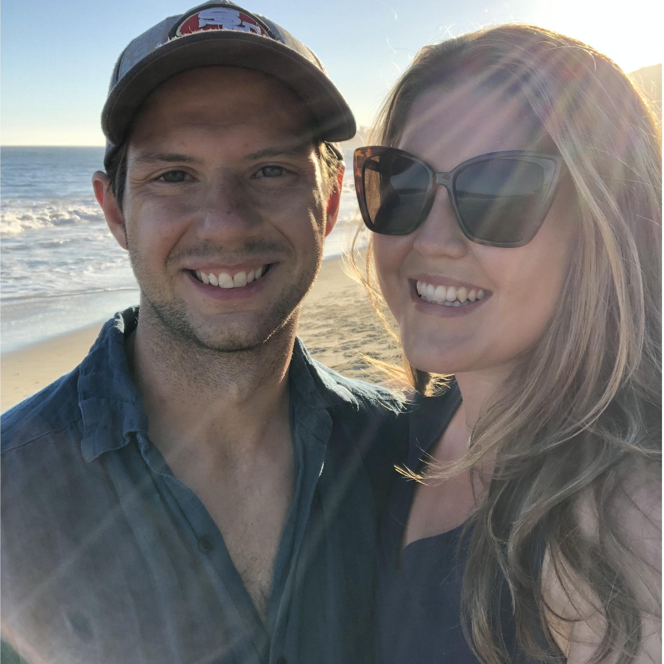 At one of our favorite spots in Malibu
