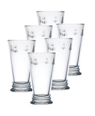 La Rochère La Rochere Napoleon Bee 6-Pc. Large Highball Glasses