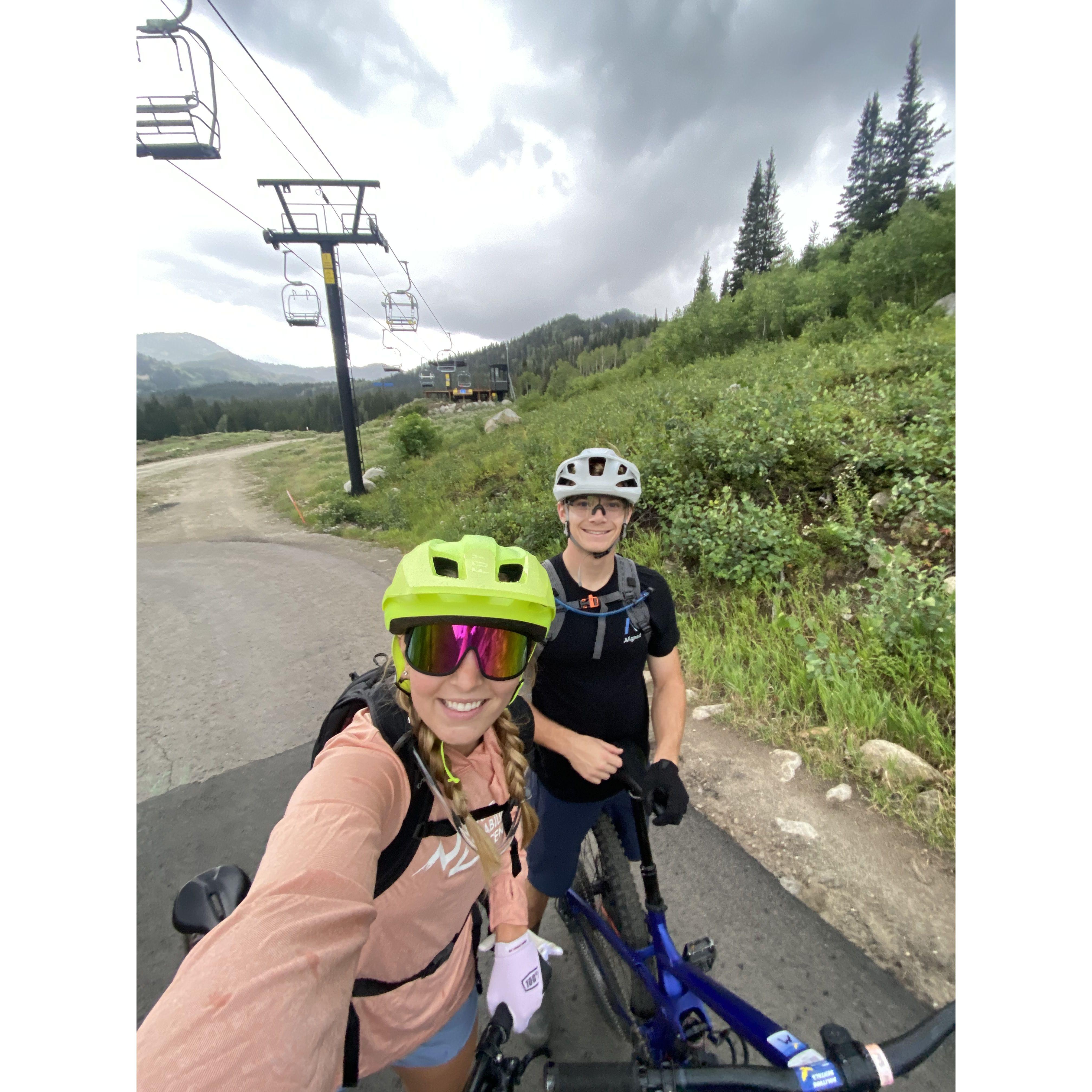 Aug 2024. Mountain biking at Solitude Mountain Resort.
