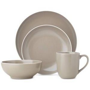 Dansk - Kisco Taupe 16-Piece Dinnerware Set