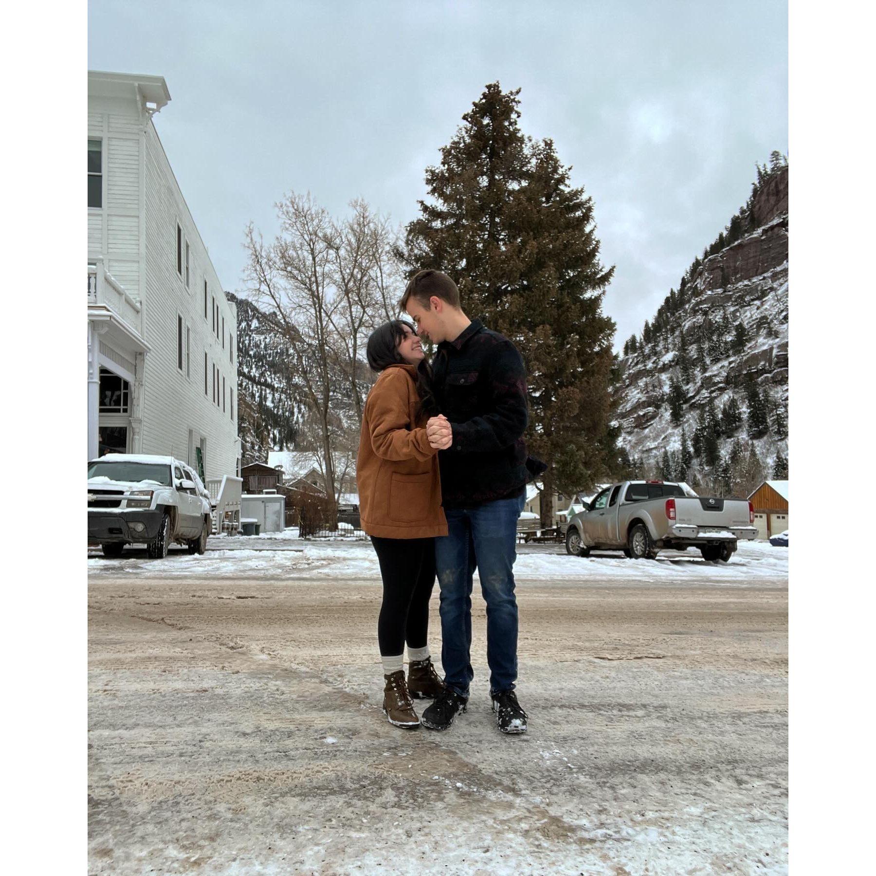 Colorado trip! Fun Fact: Grace never went back to her parents house after this trip and officially moved into Logan's house a few weeks later in December 2023.