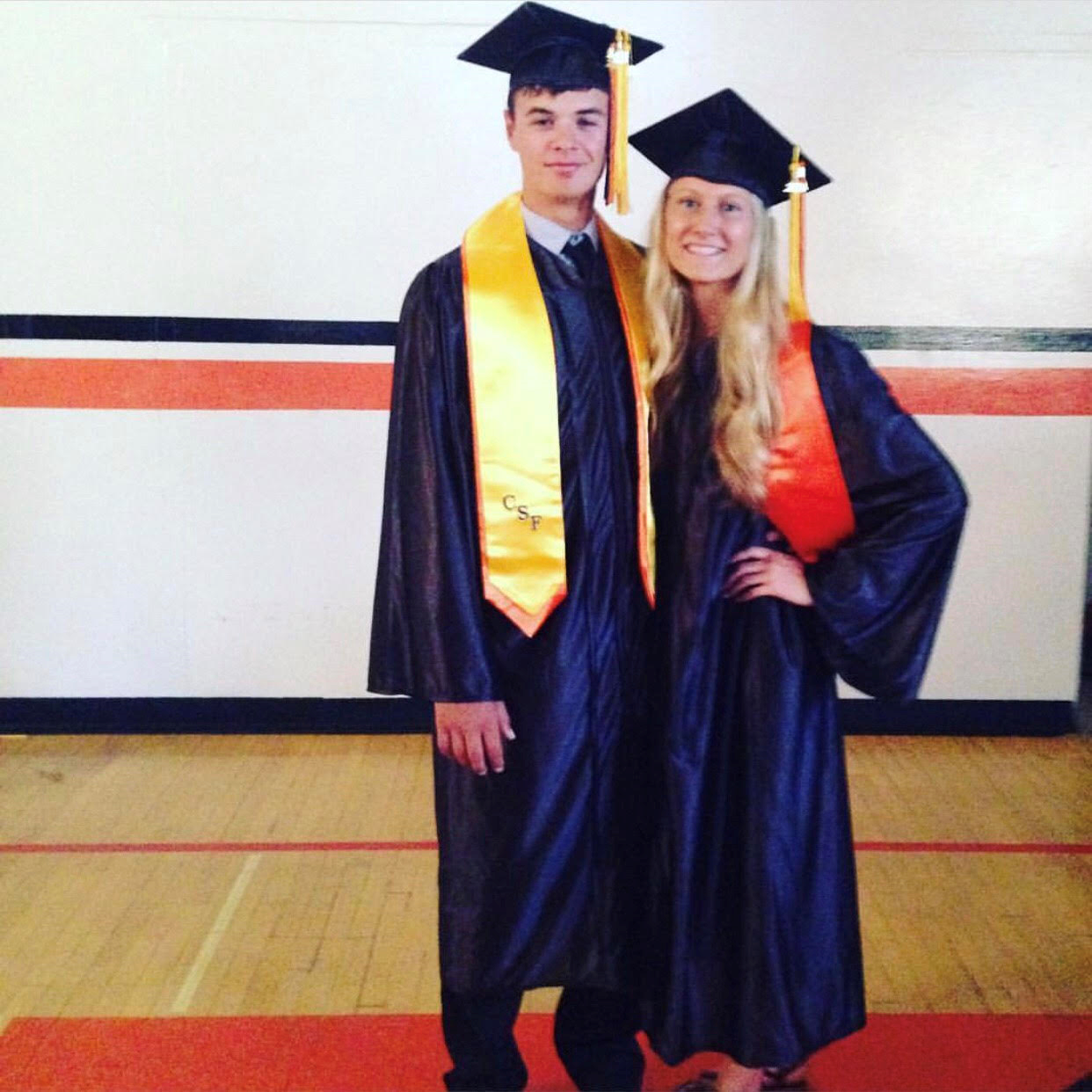 High school graduation-- we had been going on dates for about a year before we graduated!
