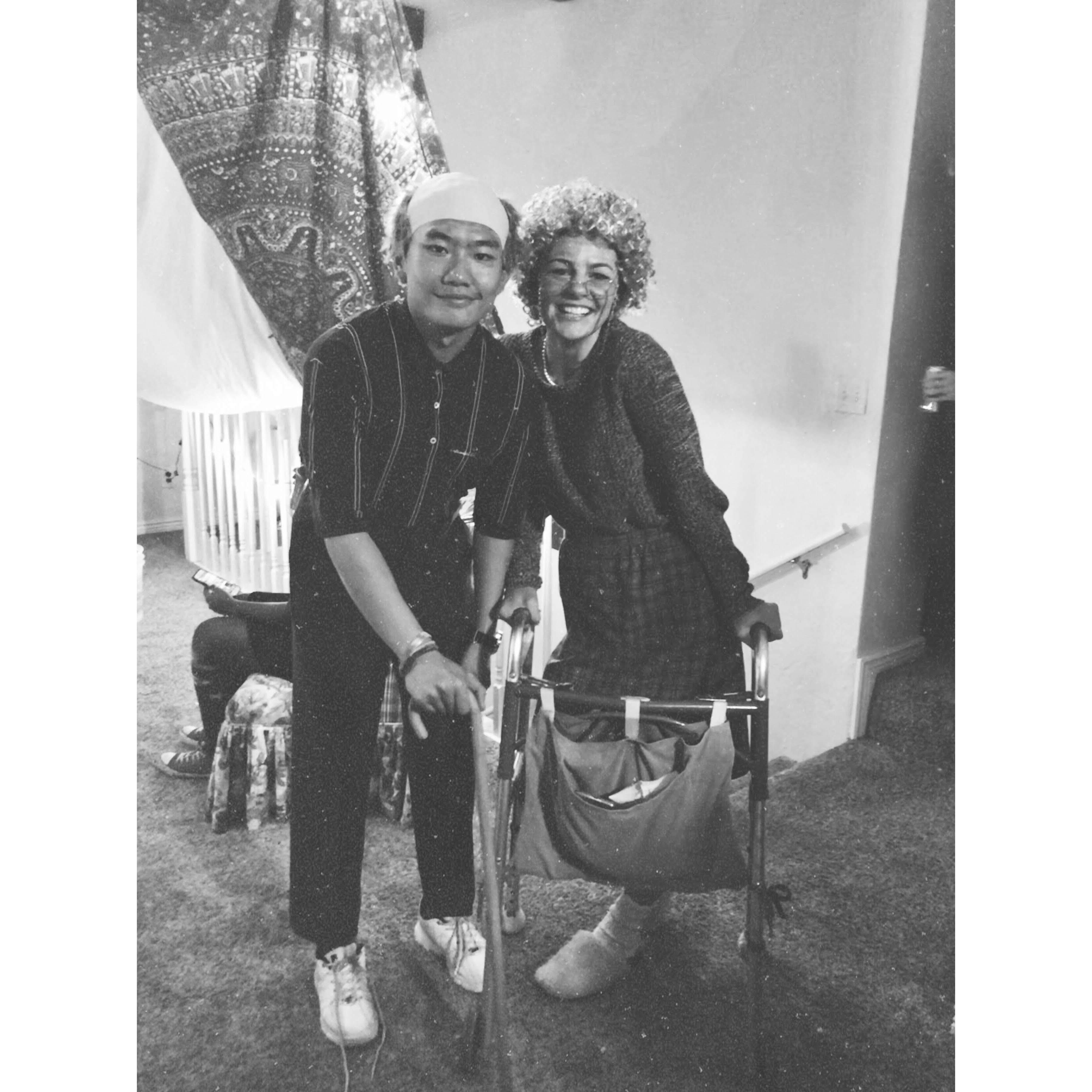 First Halloween together. We set the bar for couples costumes pretty high.