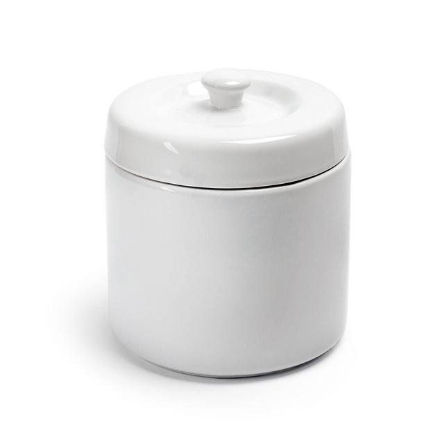 RSVP International 6 Cup Ceramic White Grease Keeper