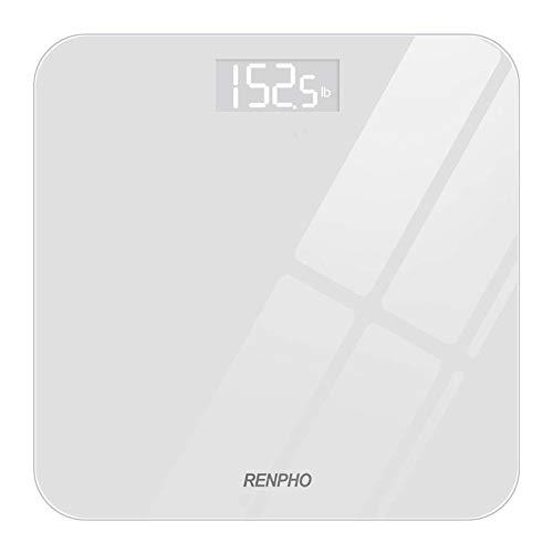 RENPHO Digital Body Weight Scale, Highly Accurate Scale for Weight, LED  Display Weight Measurements, Round Corner Design, Anti-Slip, 400 lb