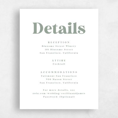 Sage, Green Wedding Enclosure - Bolduc