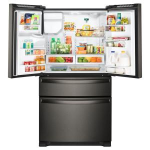 25 cu. ft. French Door Refrigerator in Fingerprint Resistant Black Stainless