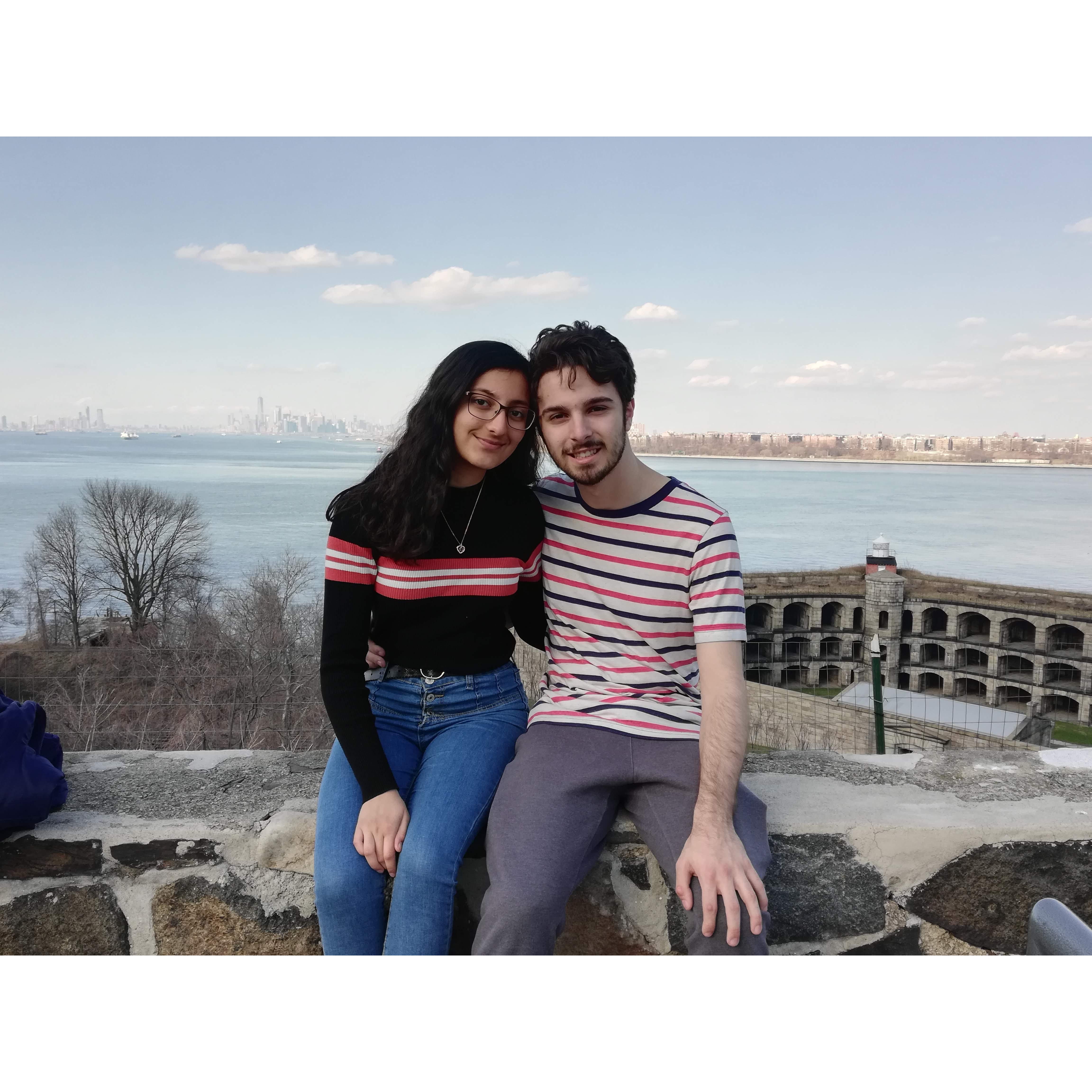 Sabriyah's first trip out to Staten Island, April 2019