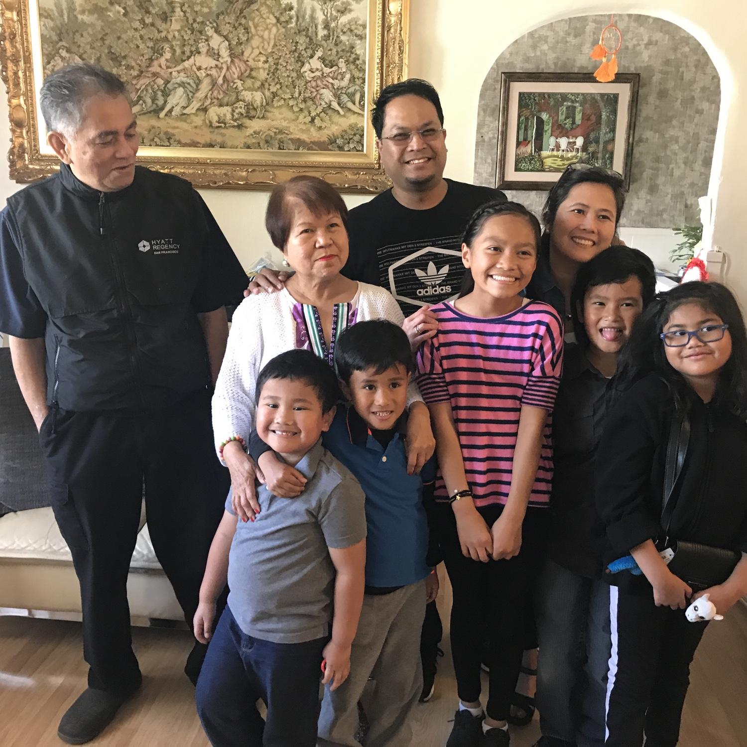 With our long time friends Eric , Jasmine and their son Ethan !