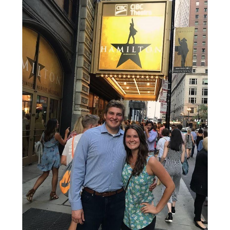 Saw Hamilton in Chicago - Hannah's Christmas present!