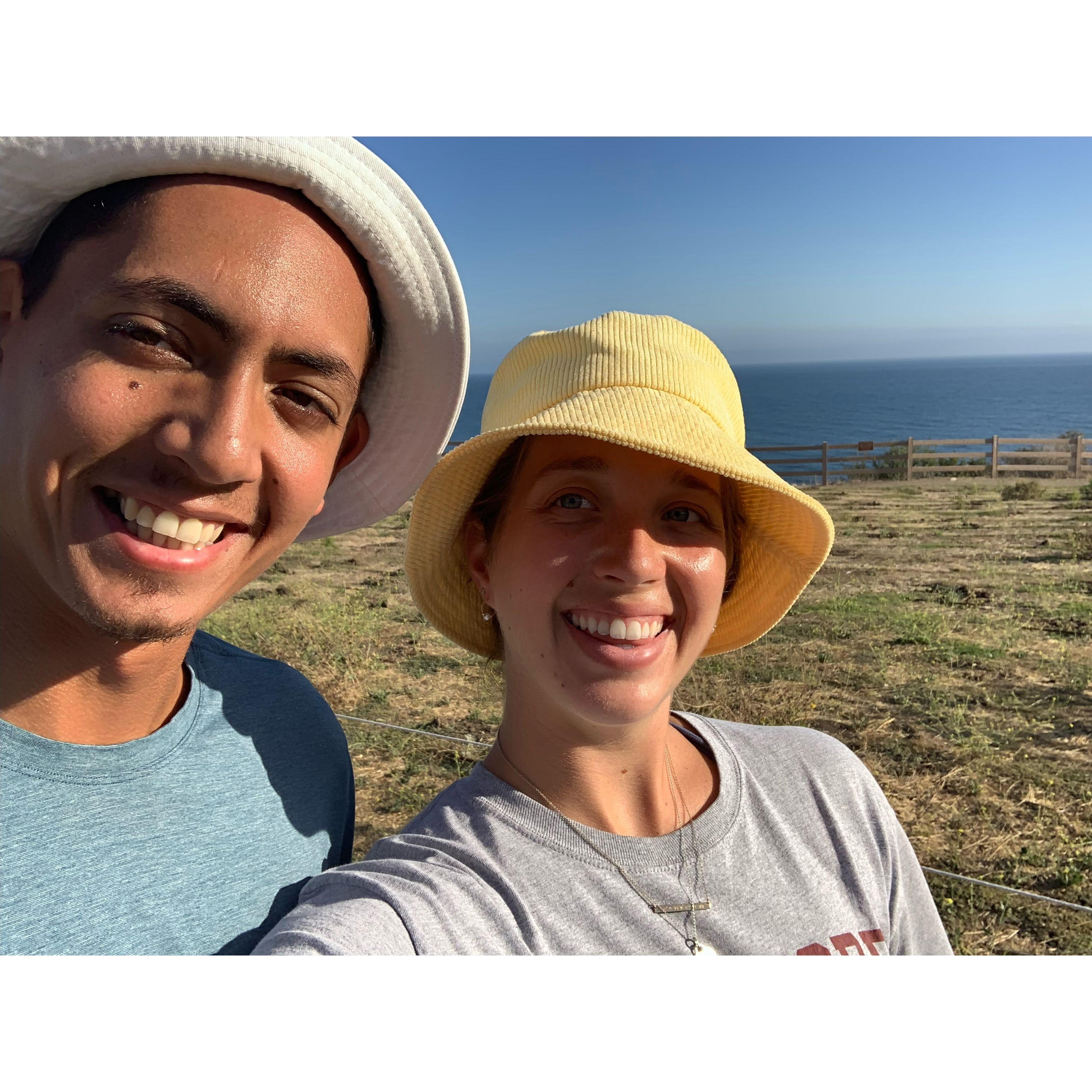 Hike in the Palisades, we are firmly bucket hat people