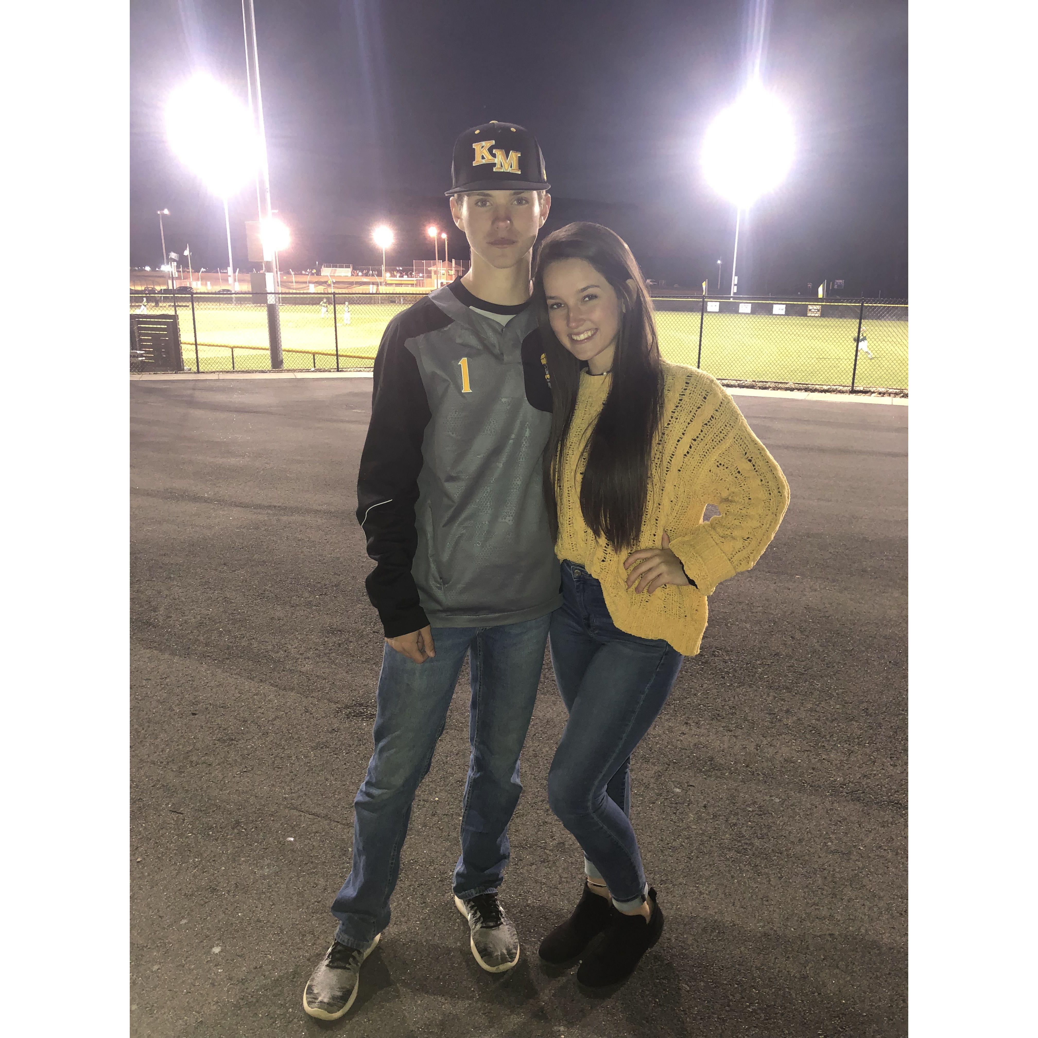 The very first day we met. Crest @KM, Braeden was playing soccer and Blake was playing baseball! March 2019