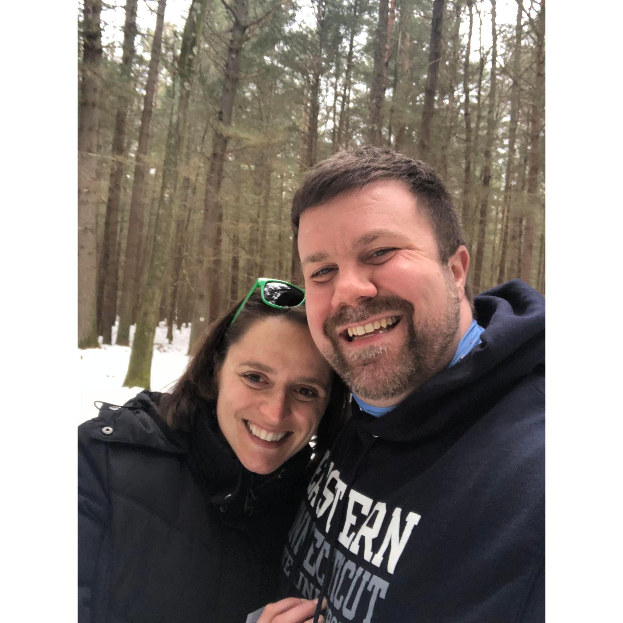 Hiking in Litchfield for Neal's birthday!