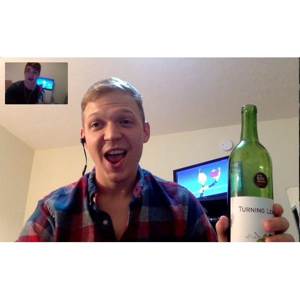 Our FaceTime date watching Lilo & Stitch for our 1 year anniversary
