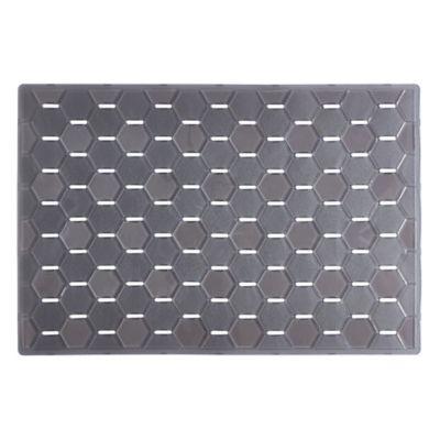 iDesign Hex Large Sink Mat in Graphite
