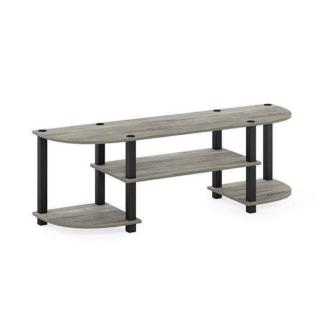 FURINNO Turn-S-Tube TV Entertainment Center, French Oak Grey