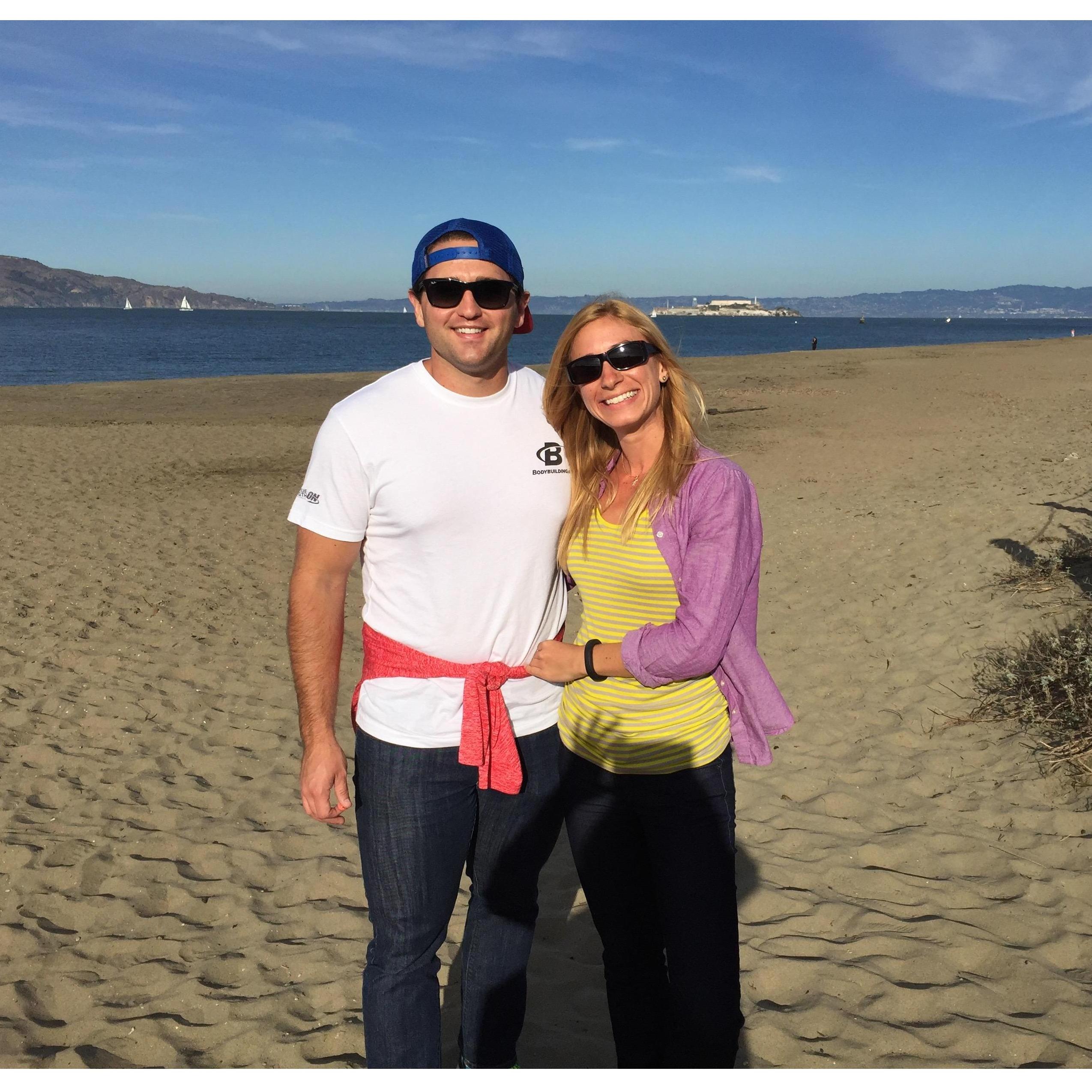 Beach in San Francisco. Our first trip together when we first started dating.