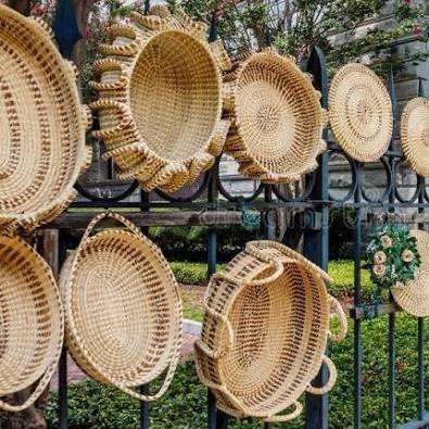 A chs local sweet grass basket
