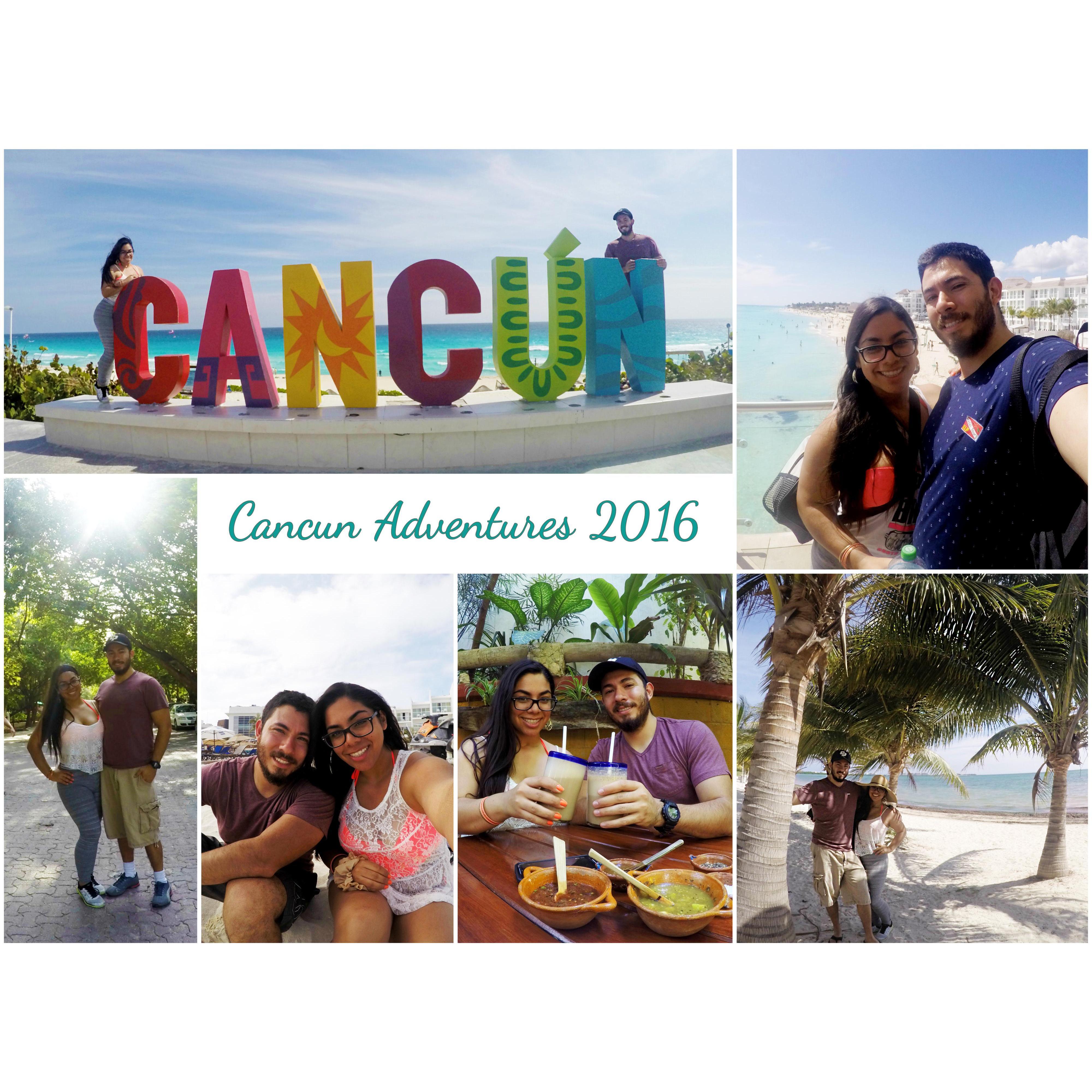 Pictures of when we first arrived to Cancun in 2016. Delicious food, beautiful beaches, and ferry trips to go scuba diving.