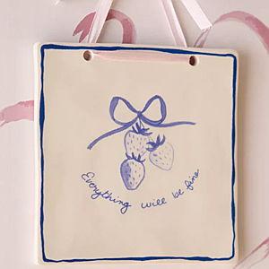 Amelie Patterned Tile Wall Hanging